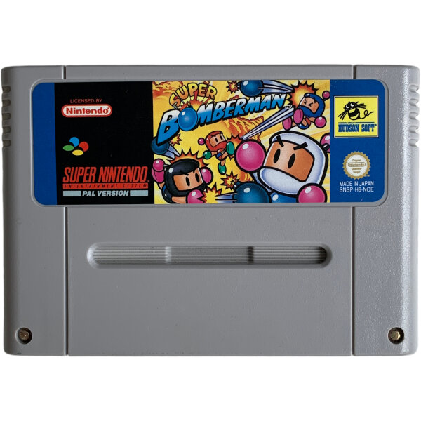 SNES Spiel: Super Bomberman 1 / Super Bomber Man I (Super Nintendo, PAL, deutsch) [video game]