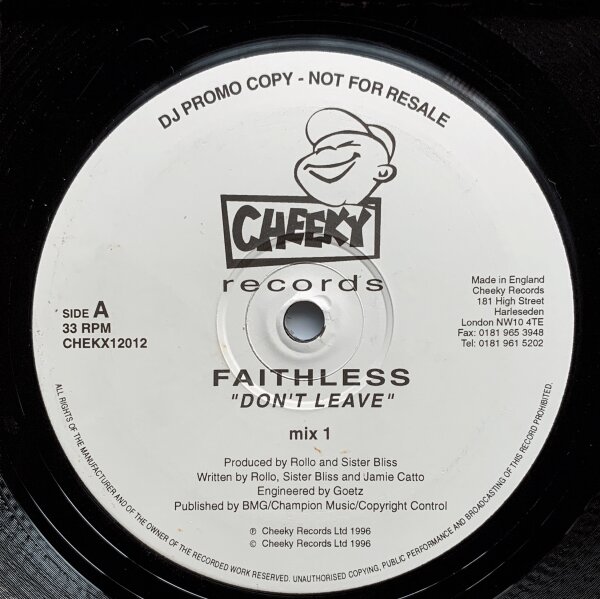 Faithless - Dont Leave [Vinyl 12 Maxi]