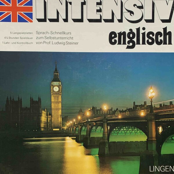 Prof. Ludwig Steiner - Intensiv Englisch [Vinyl LP] Lingen Köln | Germany, 1972 | 5 LP Set | VG/VG+