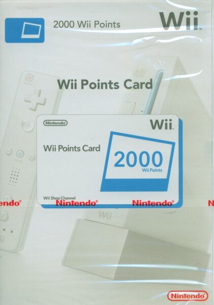 Wii Points Card 2000