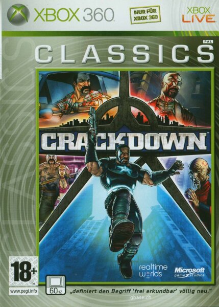 Crackdown (Erstauglage, PEGI-Version) [Microsoft Xbox 360] Spiel in OVP, mit Anleitung | Gebraucht - Sehr Gut